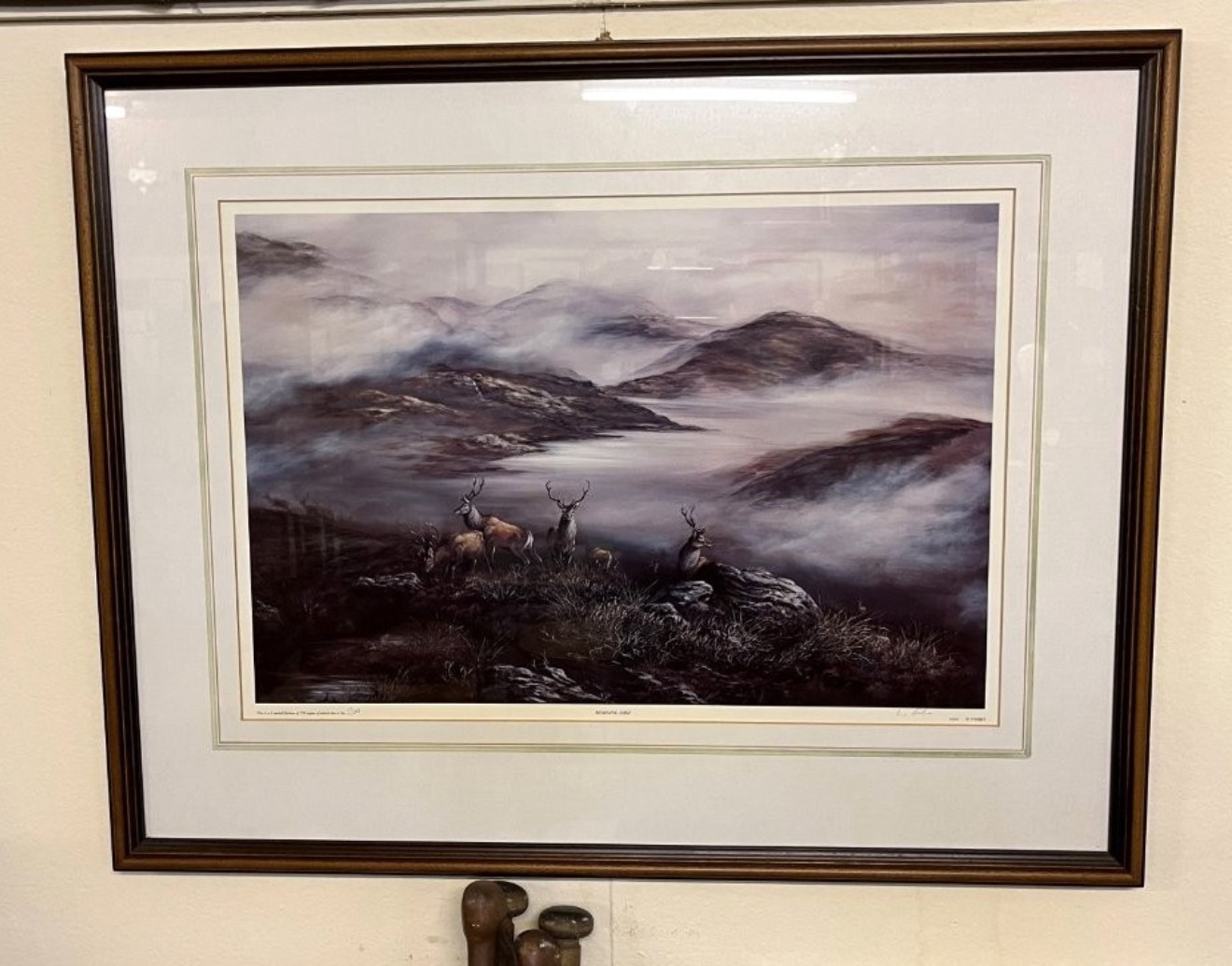 Vintage Willie Forbes Print "Morning Mist" Print No 200 from a Limited Edition of 750 Copies