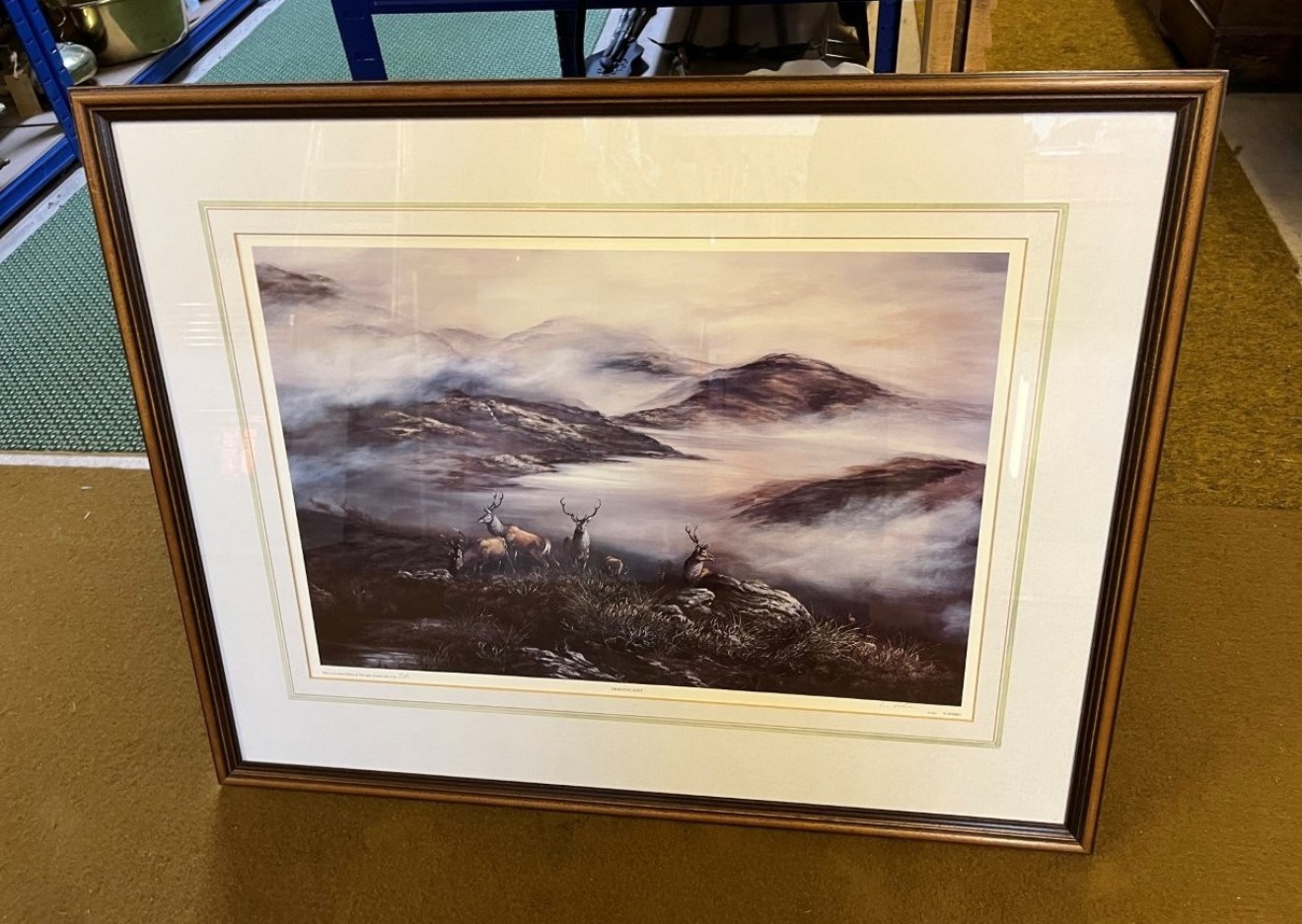 Vintage Willie Forbes Print "Morning Mist" Print No 200 from a Limited Edition of 750 Copies