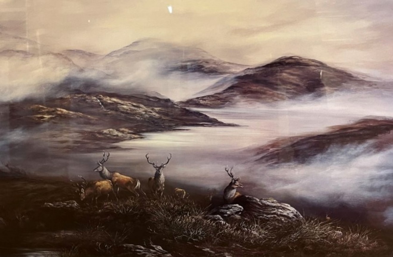 Vintage Willie Forbes Print "Morning Mist" Print No 200 from a Limited Edition of 750 Copies