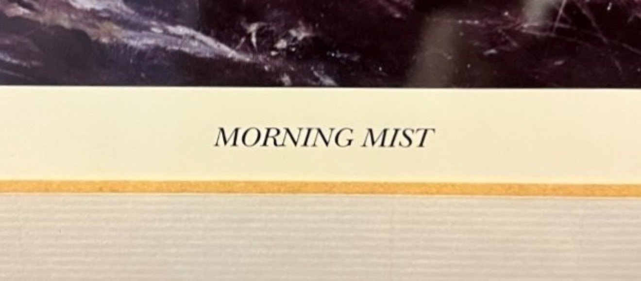 Vintage Willie Forbes Print "Morning Mist" Print No 200 from a Limited Edition of 750 Copies