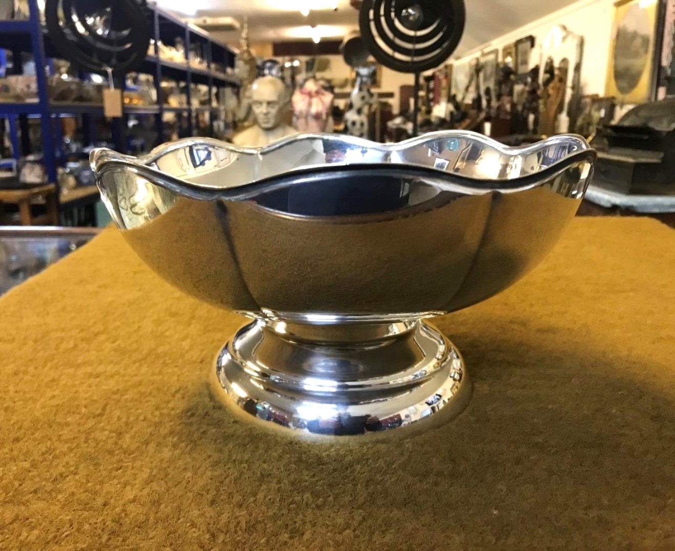 Silver Plated Fruit Bowl Marked CW A1 SPC