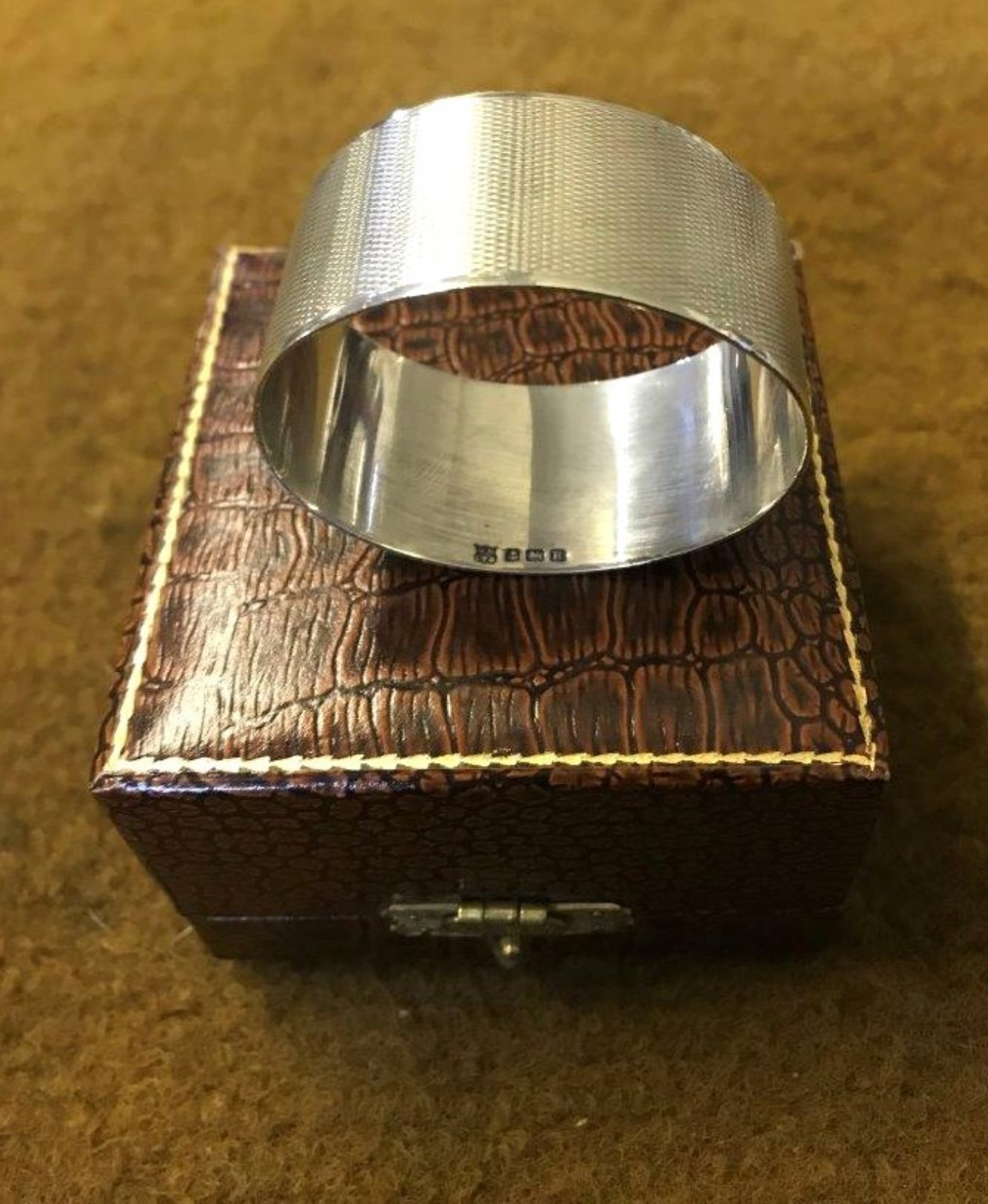 Vintage Sterling Silver Napkin Ring Monogramed CAM