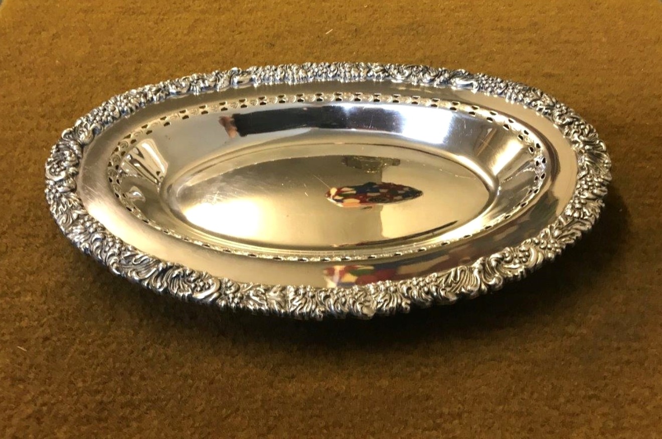 Vintage Silver Plated Fruit / Bon Bon Dish