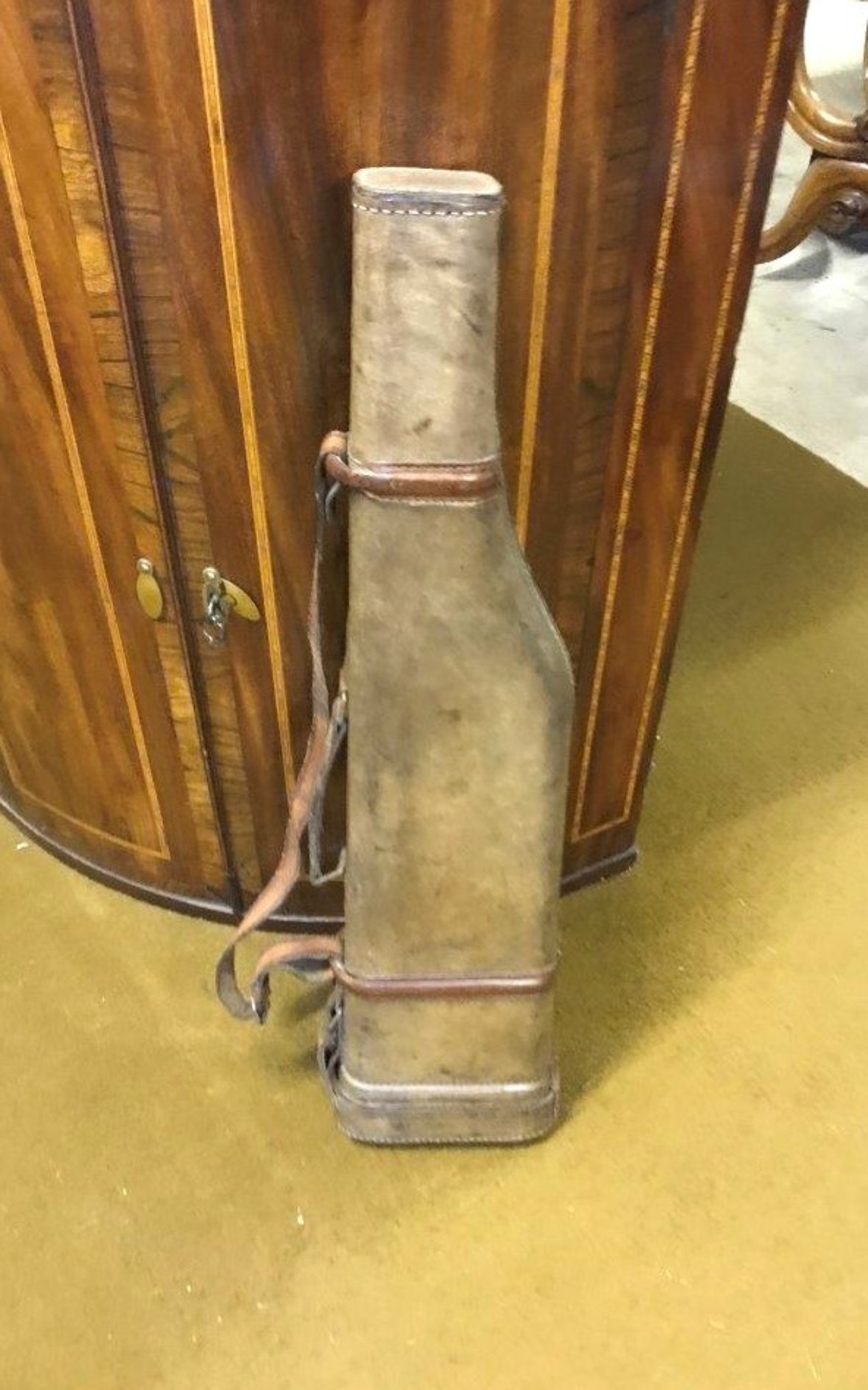 Vintage Leather 'Leg Of Mutton' Gun Case