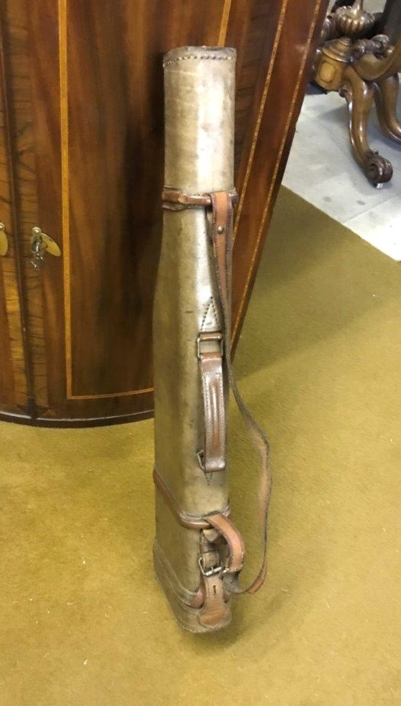 Vintage Leather 'Leg Of Mutton' Gun Case