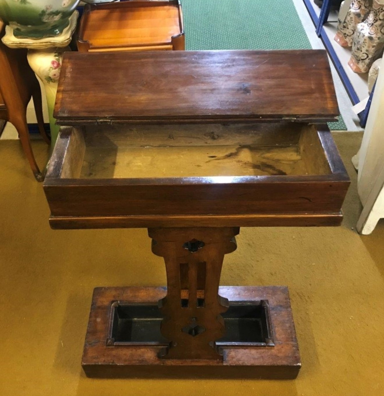 Antique Mahogany Hall Table / Stick Stand