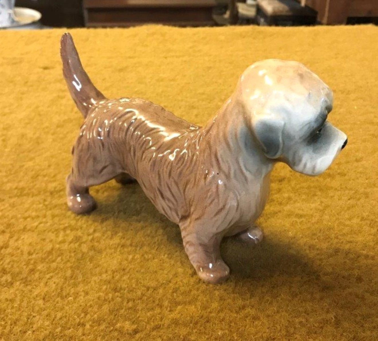 Vintage Ceramic Spaniel Dog Figure Signed by Willie Forbes Braemar