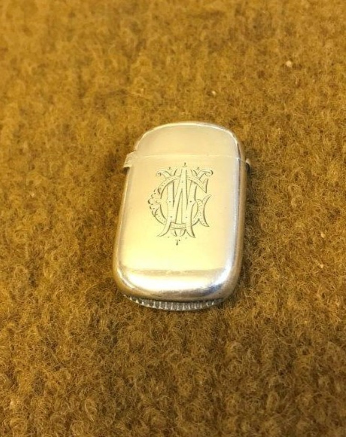 Victorian Sterling Silver Vesta Case Hallmarked for Colen Hewer Cheshire Birmingham 1894