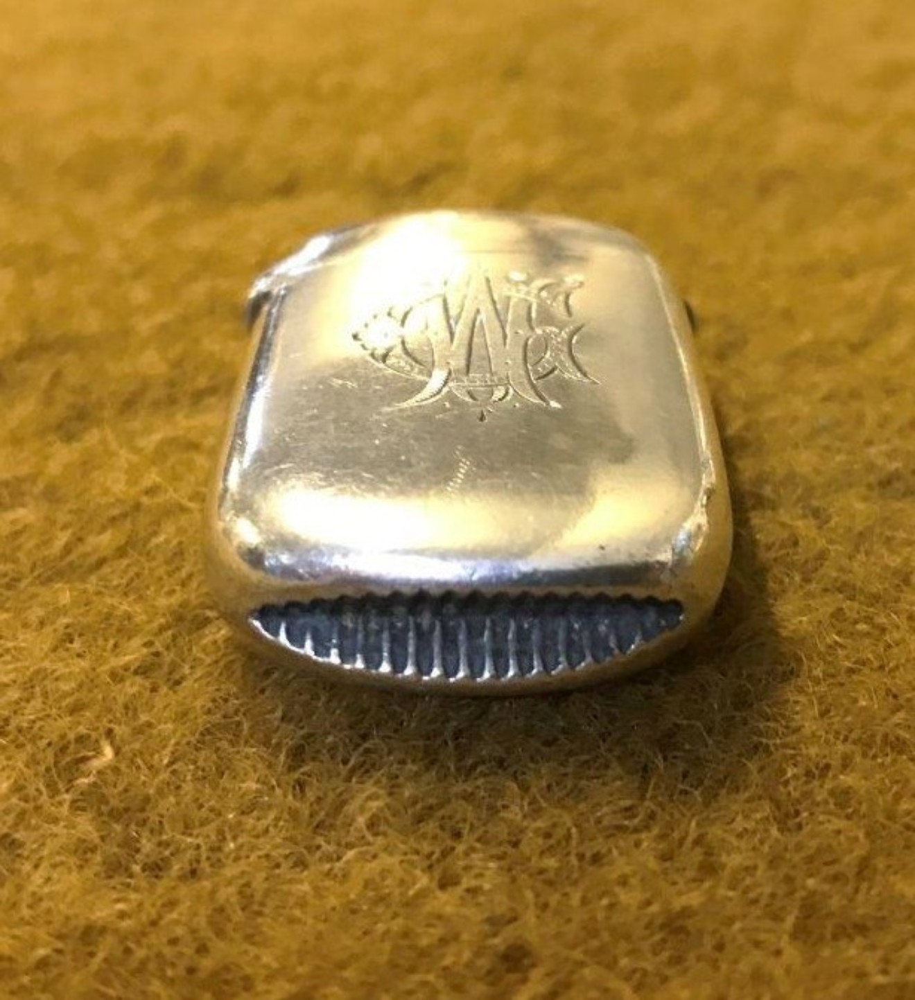 Victorian Sterling Silver Vesta Case Hallmarked for Colen Hewer Cheshire Birmingham 1894