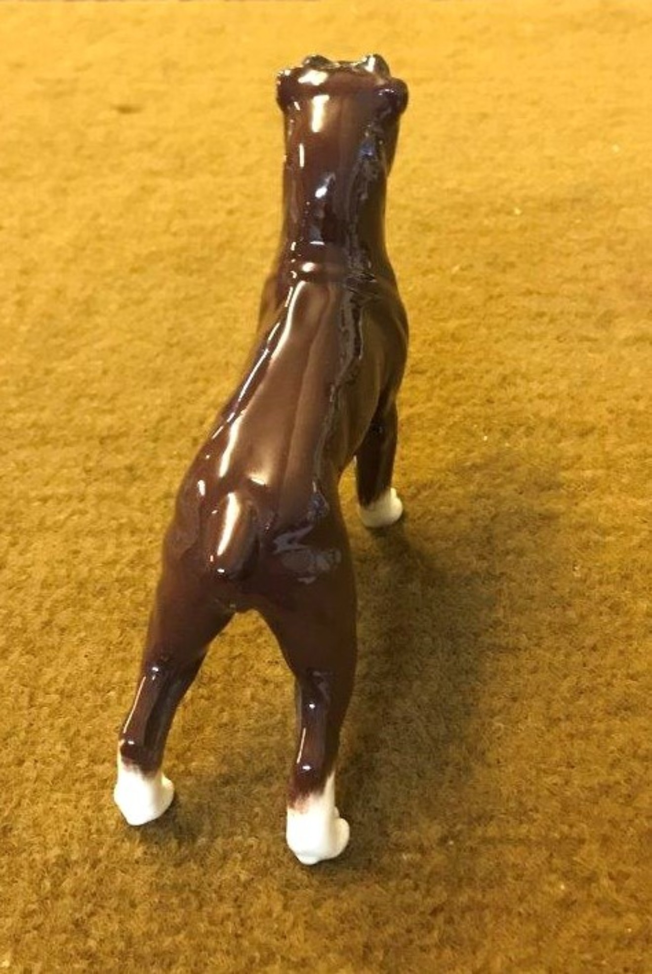 Vintage Ceramic Boxer Dog Figure by Willie Forbes Braemar