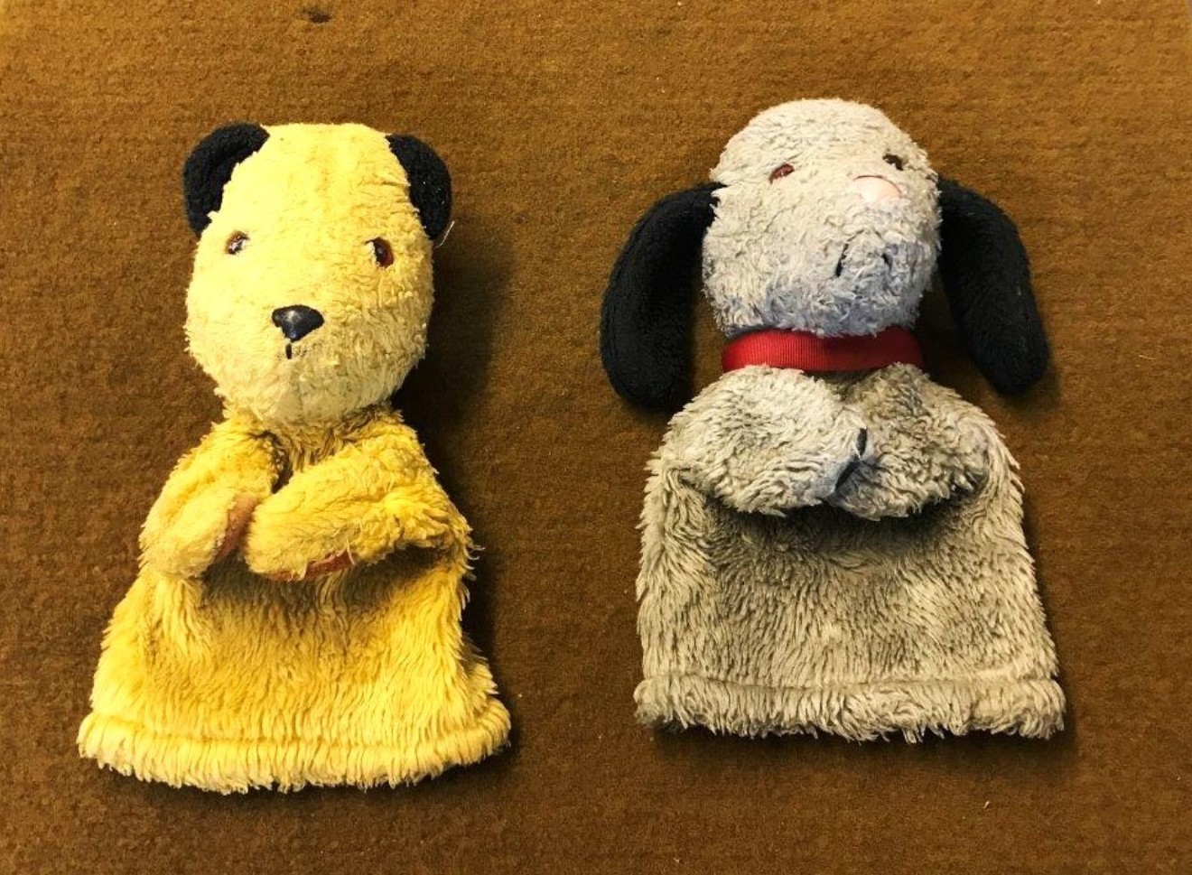 Vintage Sooty and Sweep Hand Puppets