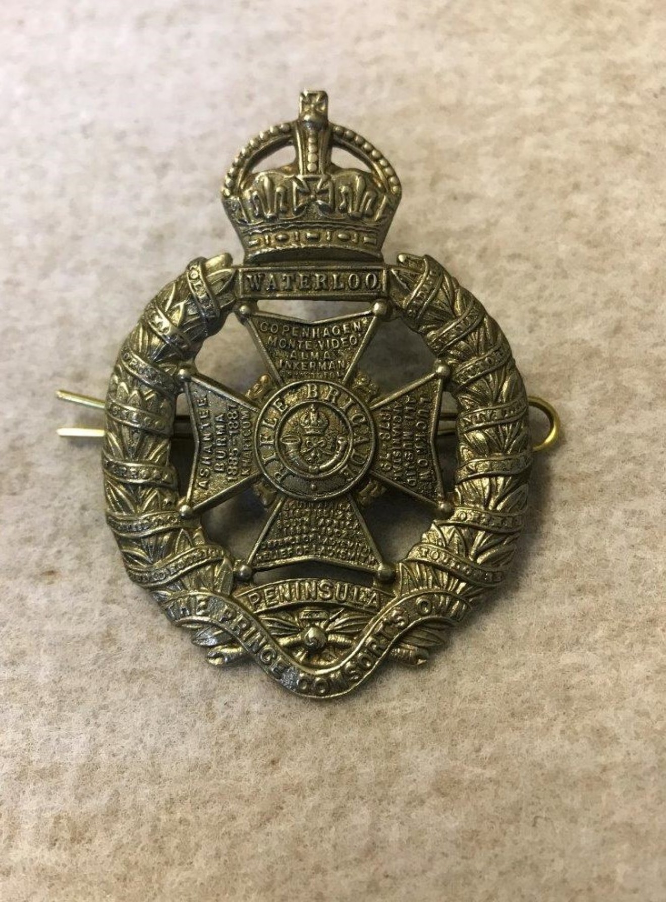 The Prince Consort's Own Rifle Brigade Cap Badge
