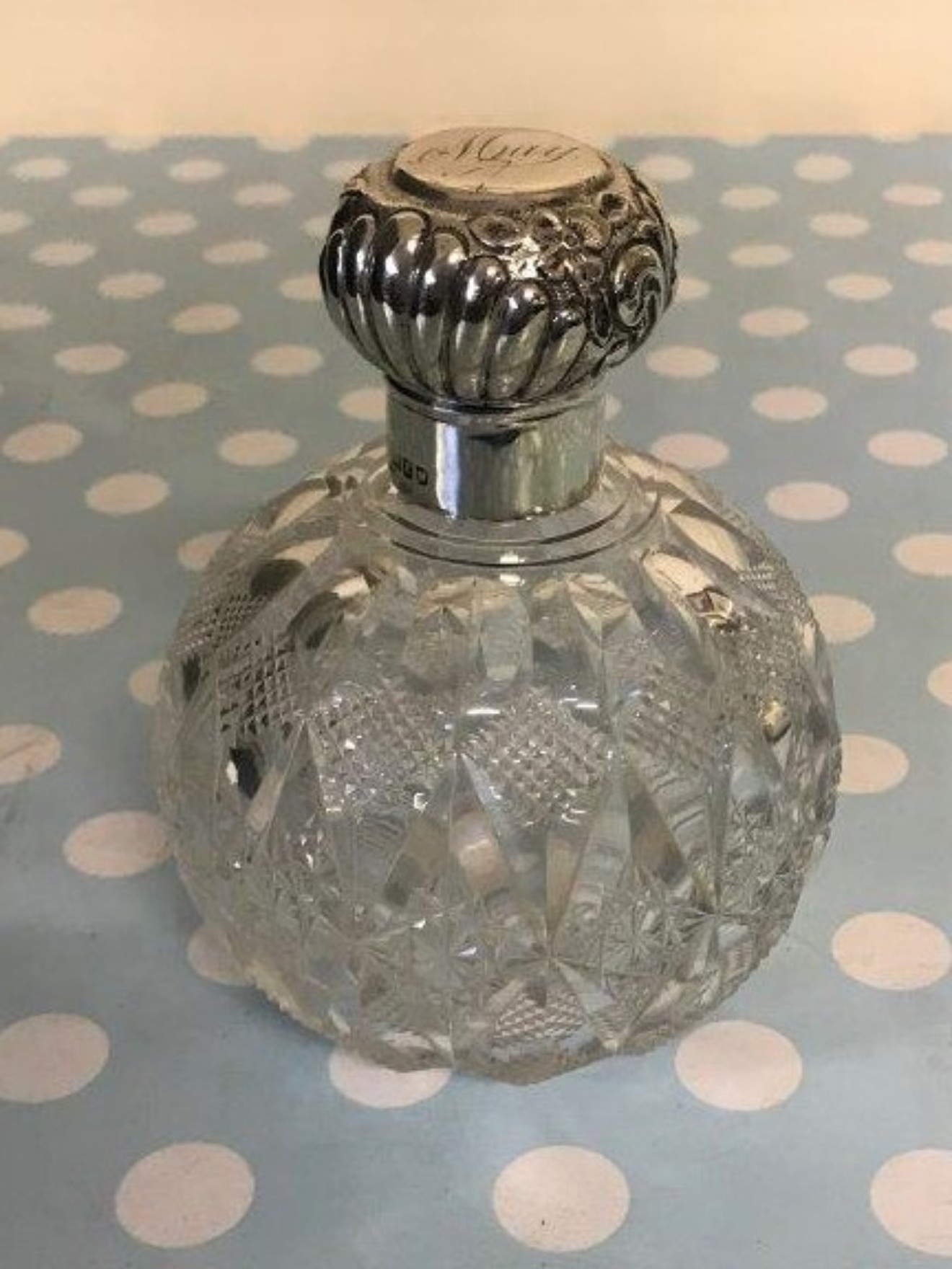 Silver Top Scent Bottle