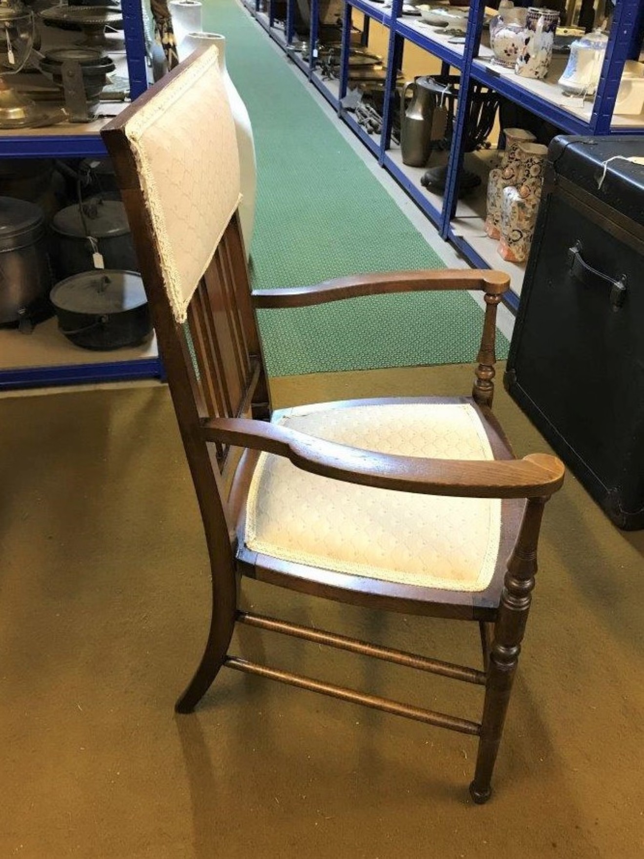 Pair Early 20th Century Mahogany Hall / Bedroom Chairs