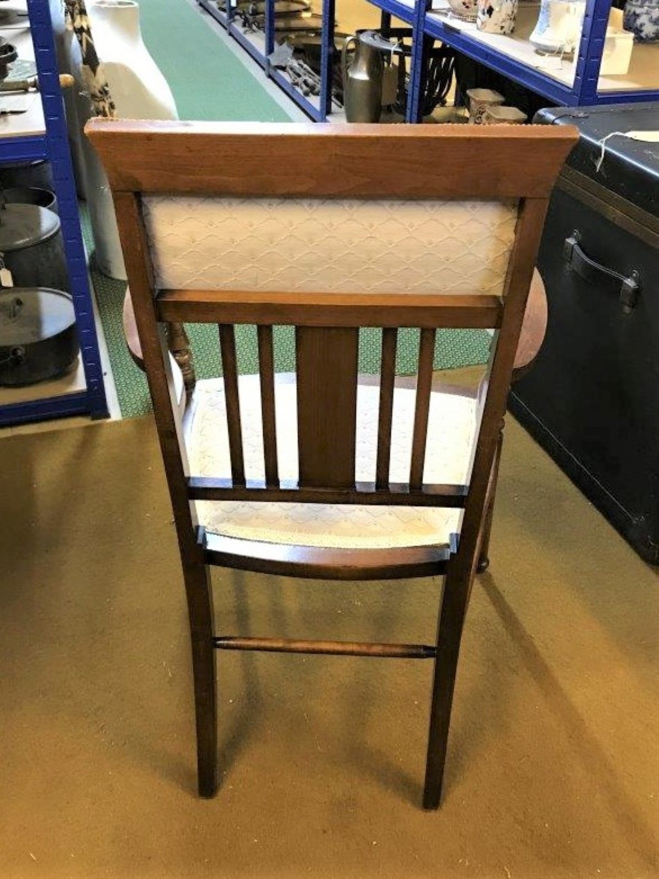 Pair Early 20th Century Mahogany Hall / Bedroom Chairs