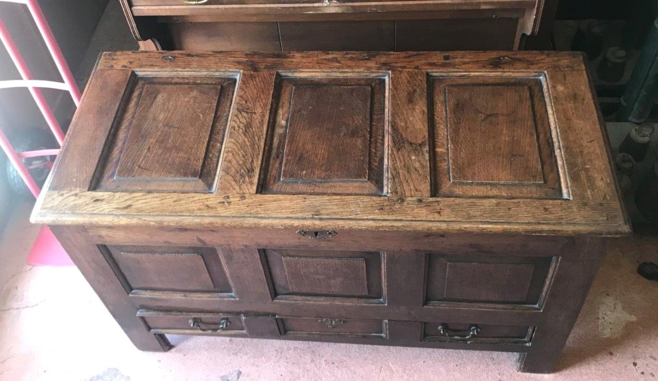 Georgian Oak Mule Chest / Coffer