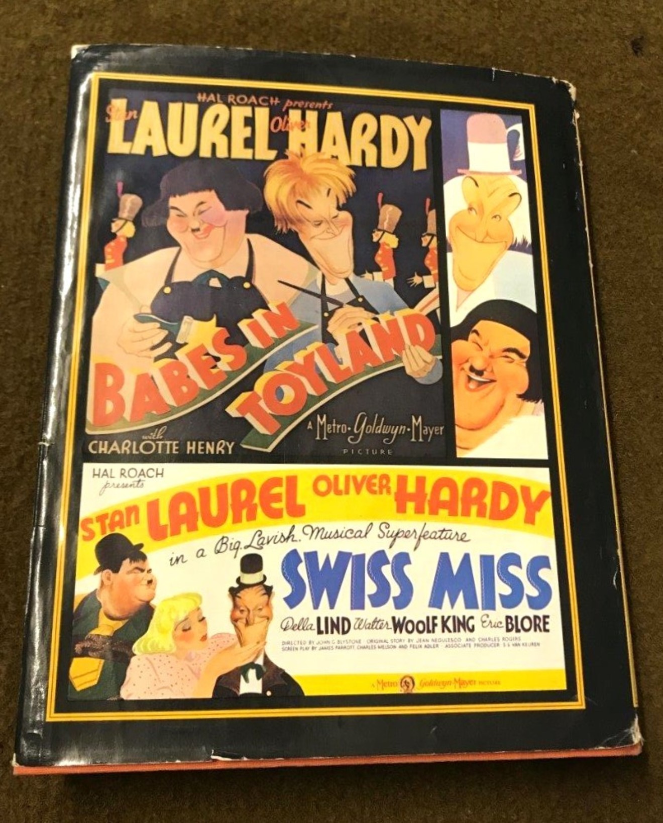 Laurel & Hardy Hardback Book 1st British Edition 1975 Text by John McCabe, Compiled by Al Kilgore, Filmography by Richard W. Bann, Published by W H Allen London