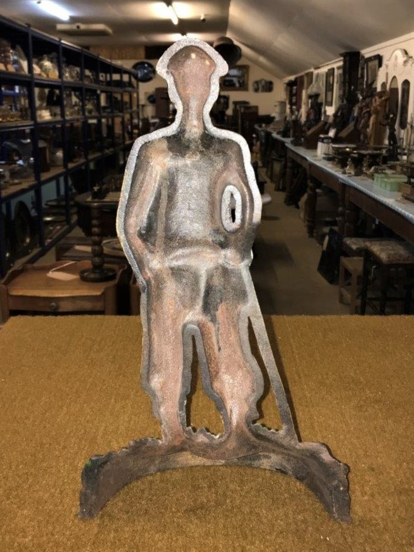 Cast Doorstop Figure of Golfer