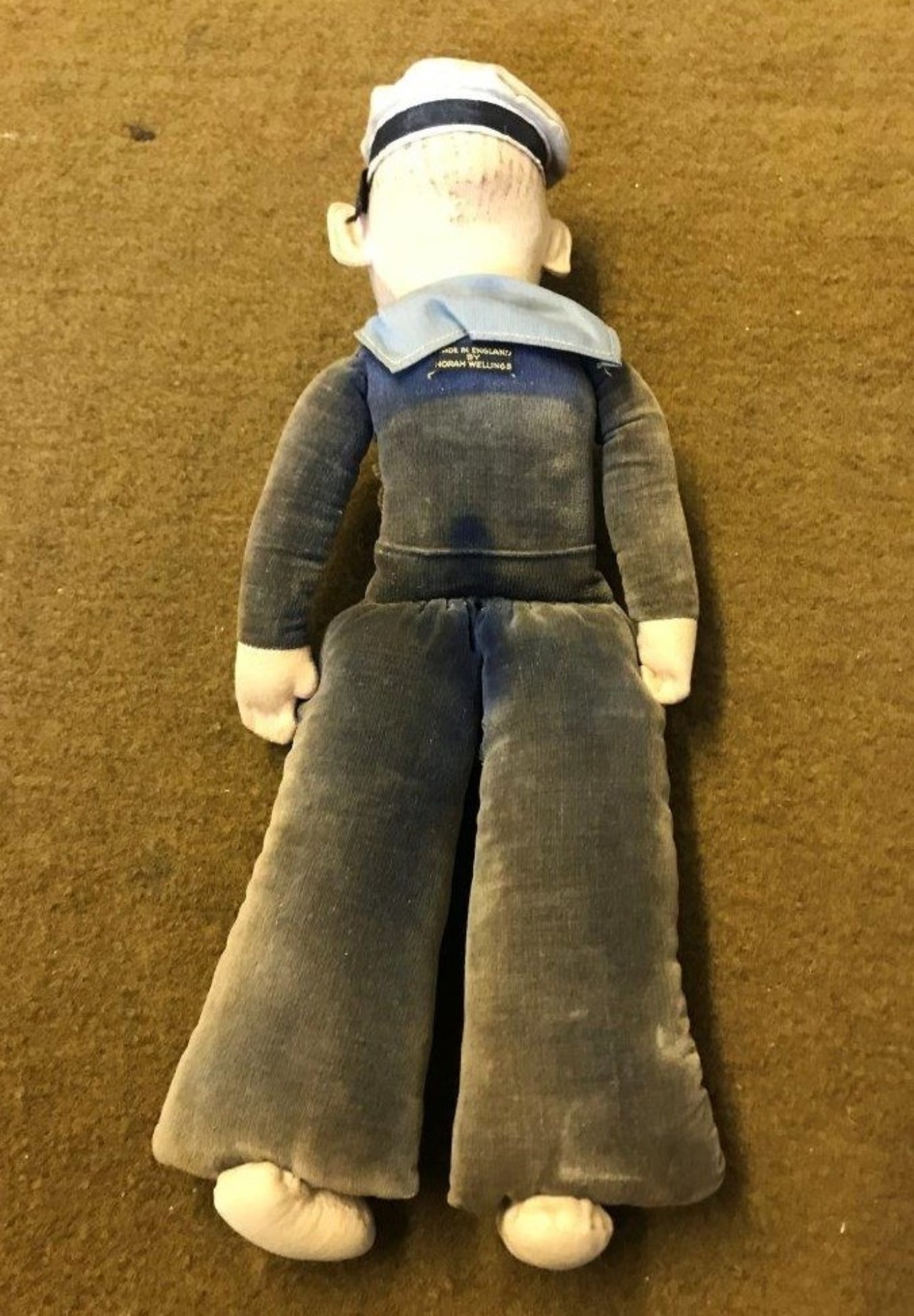 Rare Antique Norah Wellings Sailor Cloth Doll R.M.S. Almanzora