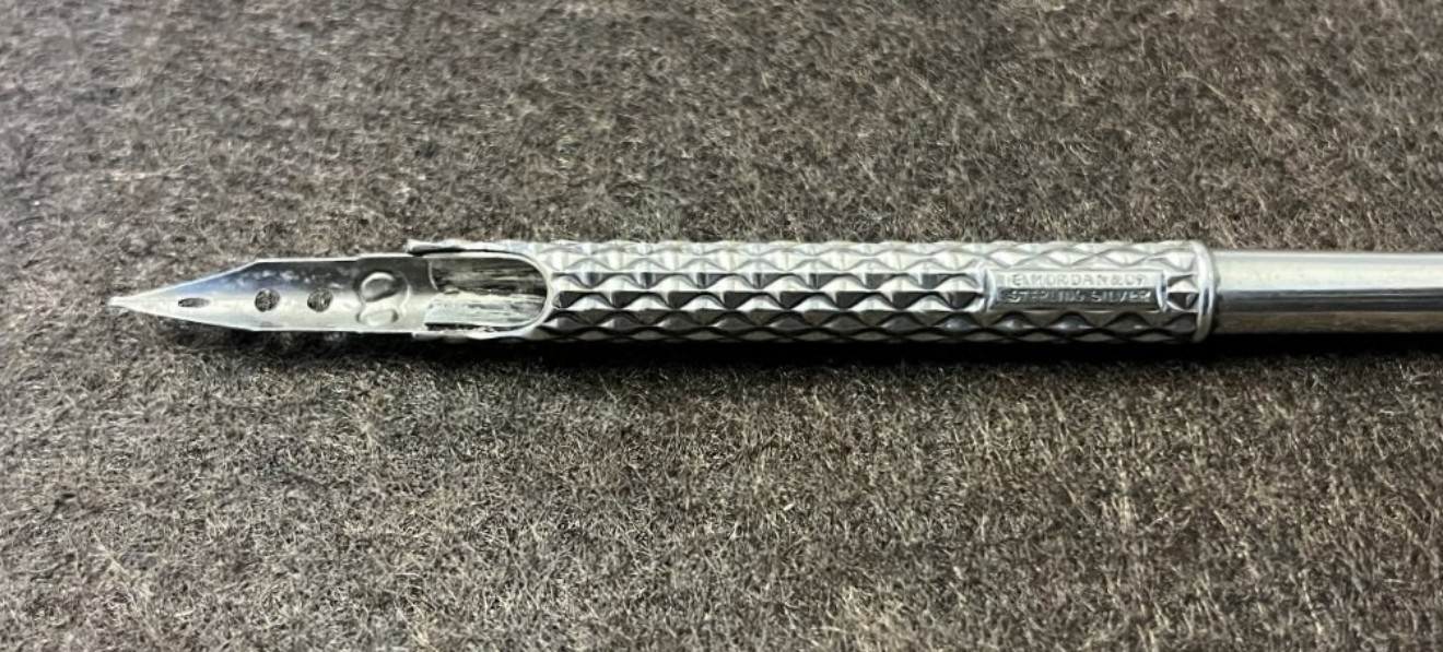 Antique Sampson Mordan & Co Sterling Silver Dip Pen