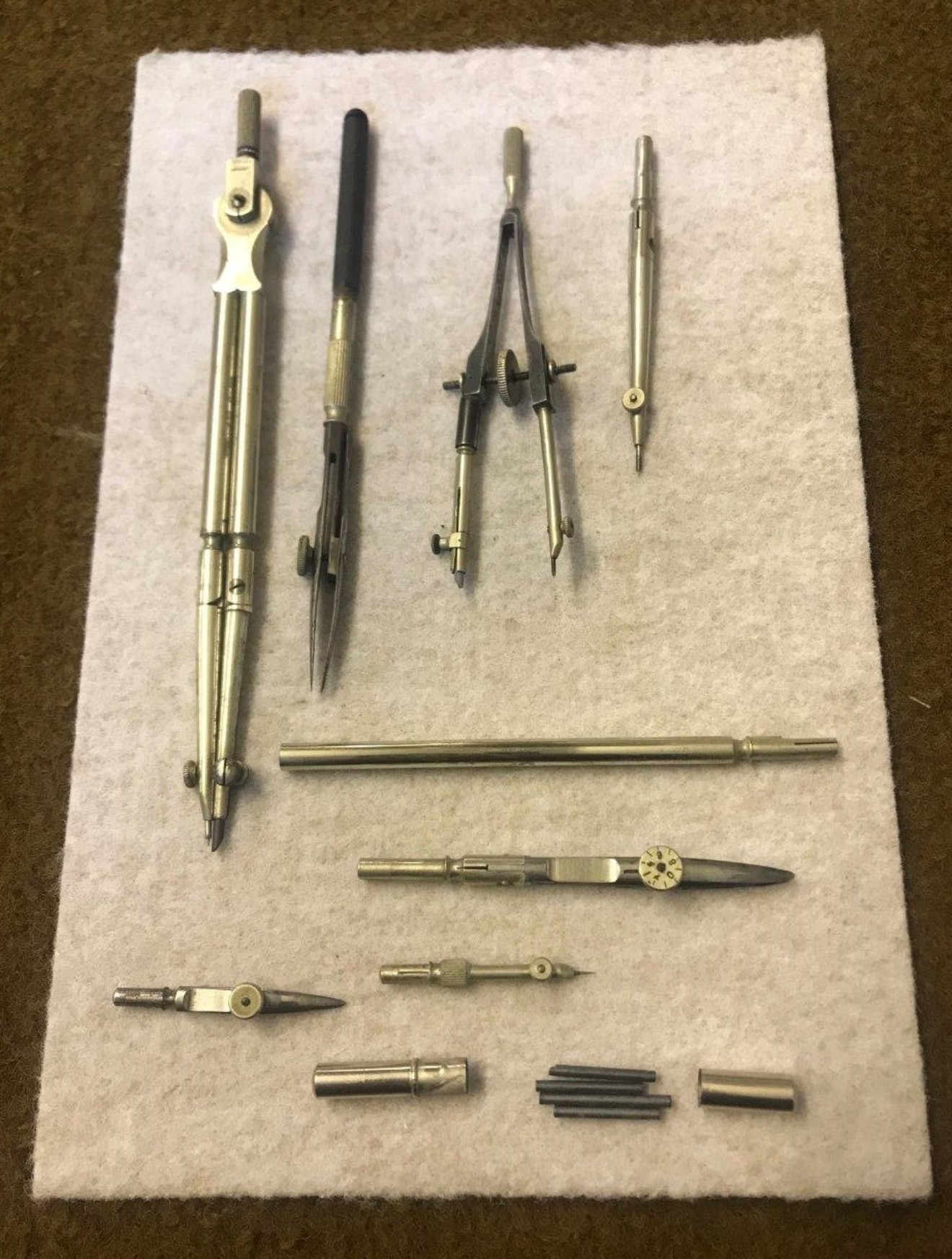 Vintage Reifler Cartographer's Drawing Instrument Set Made by C Reifler, Nesselwang & Munchen