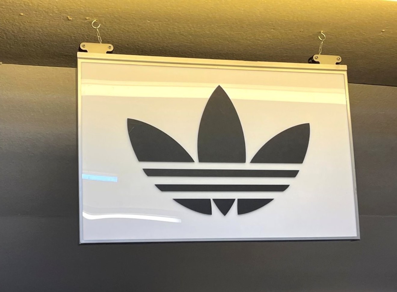 Vintage Illuminated "Adidas" Sportswear Sign