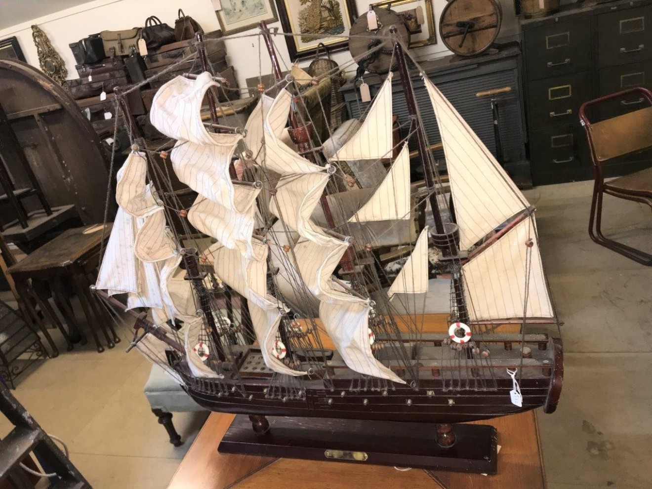 Model Ship Fully Rigged