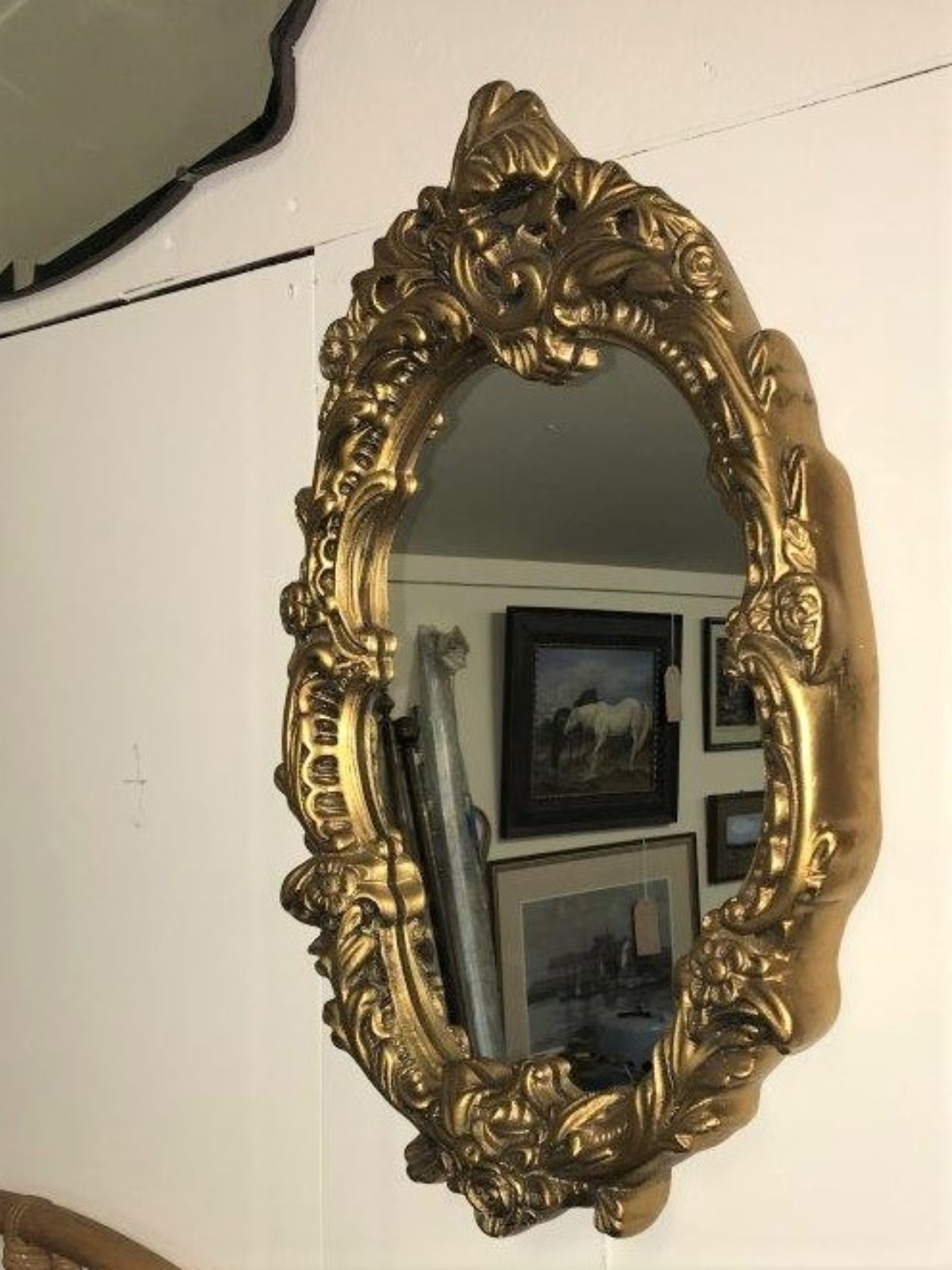 Vintage Gilt Frame Wall Mirror