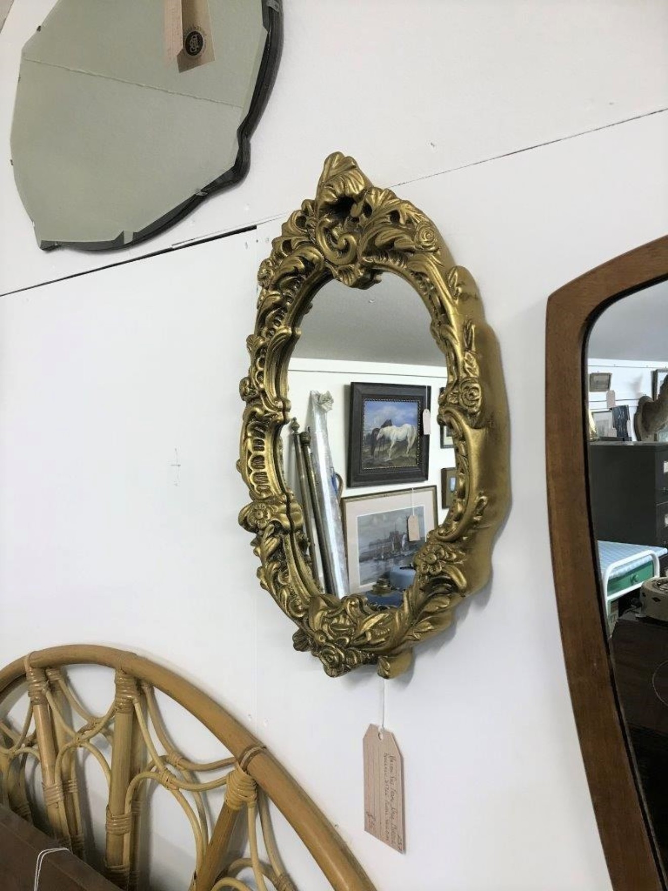 Vintage Gilt Frame Wall Mirror