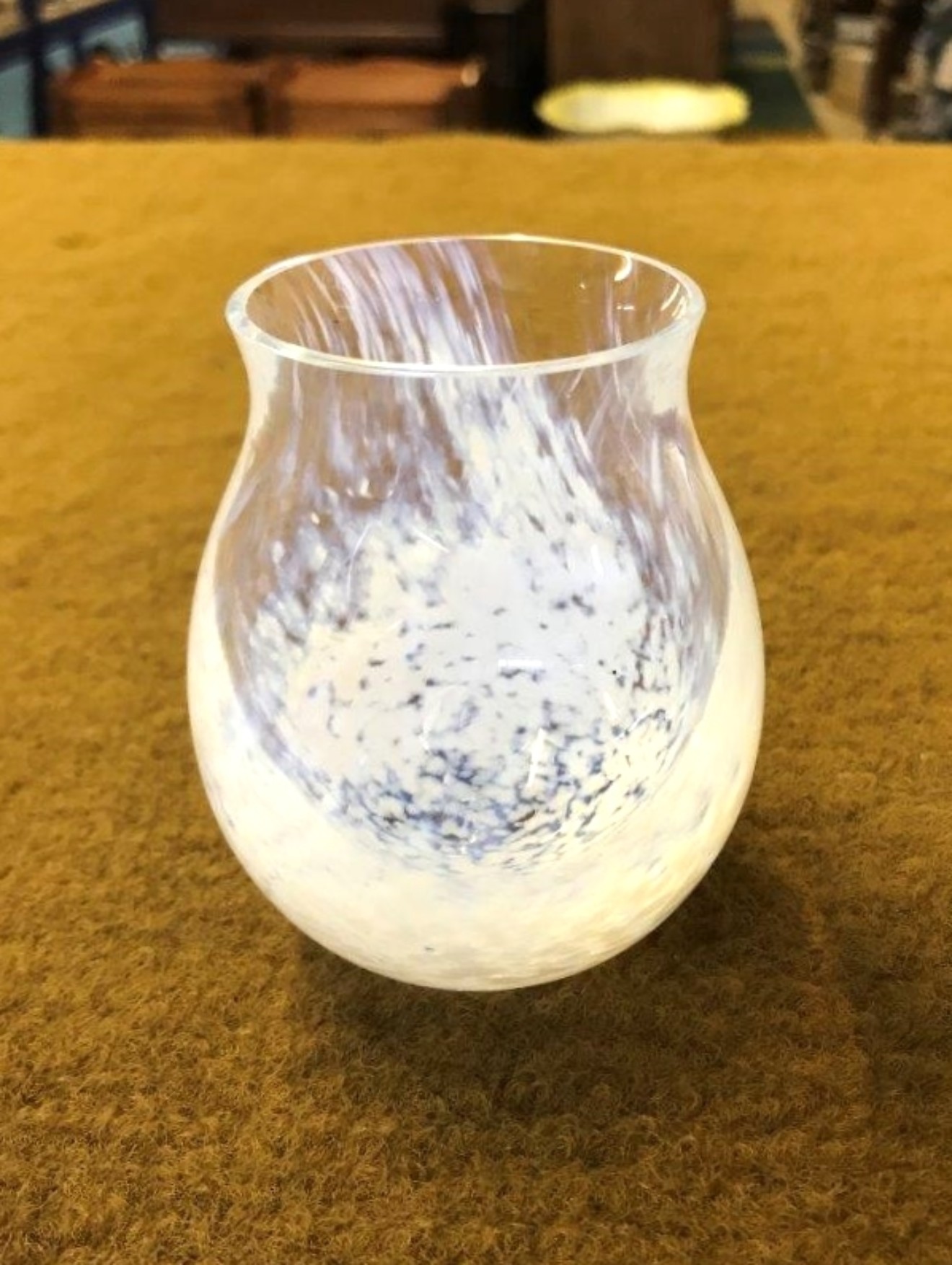 Vintage Caithness Mottled Glass Bud Vase