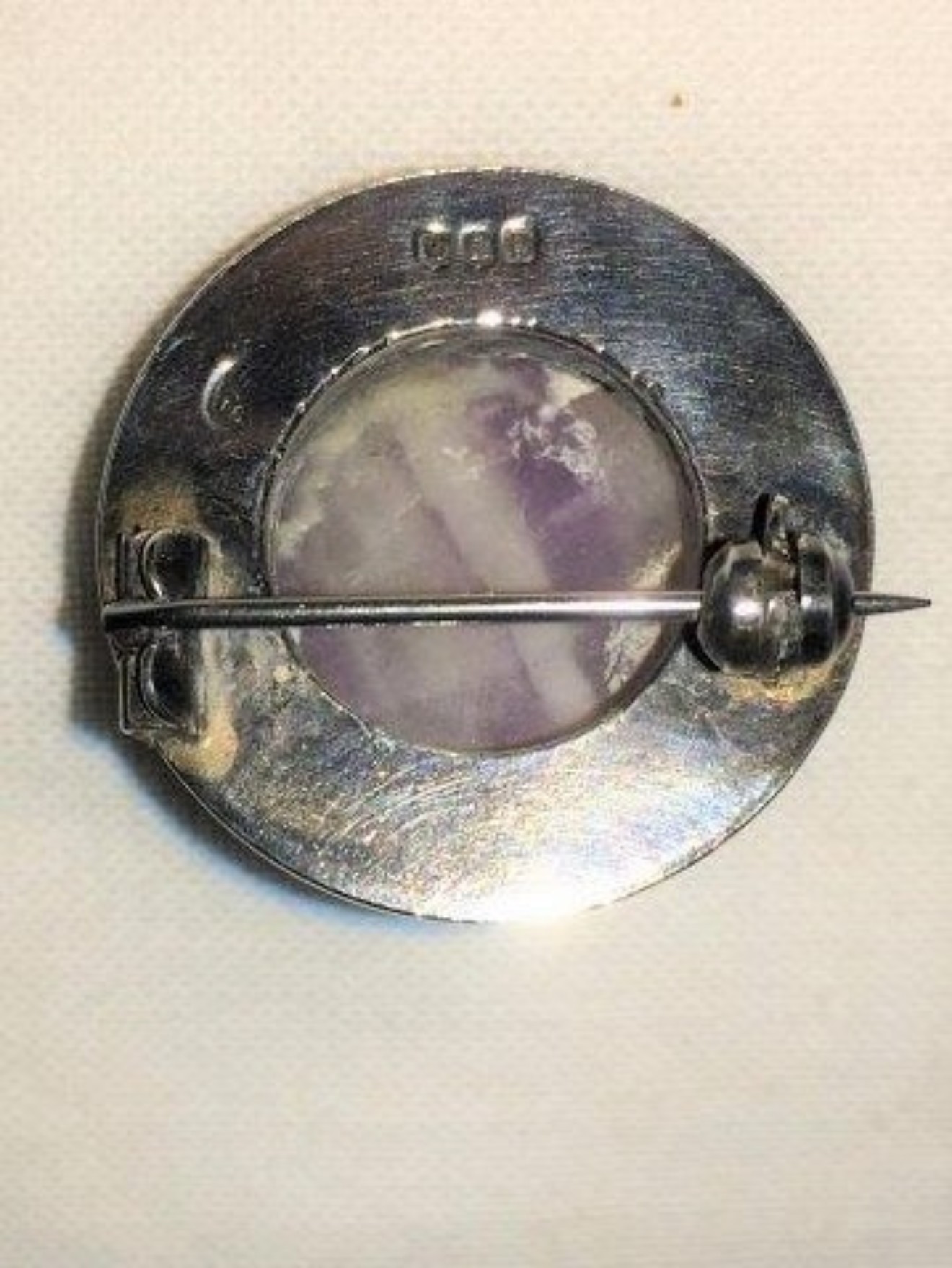 Scottish Silver and Agate Brooch