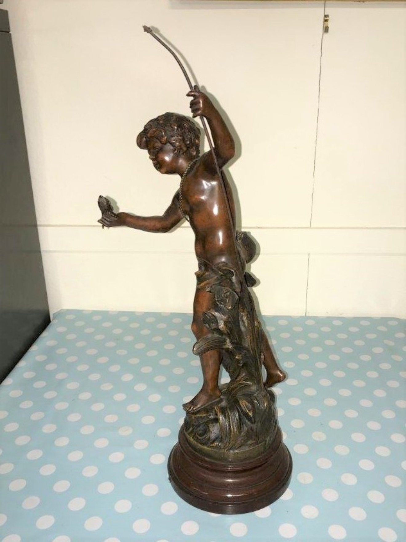 Bronzed Spelter Figure "Pecheur"