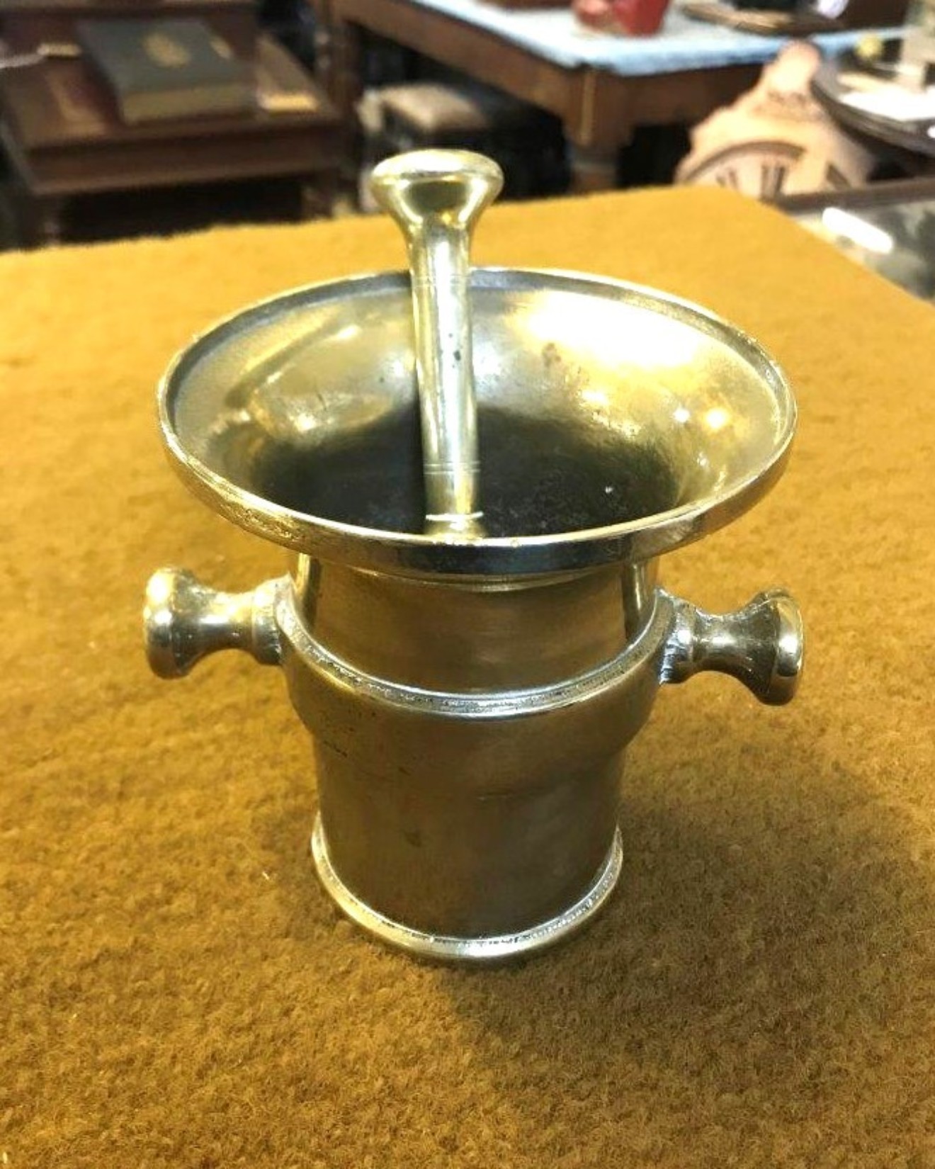 Vintage Brass Mortar and Pestle