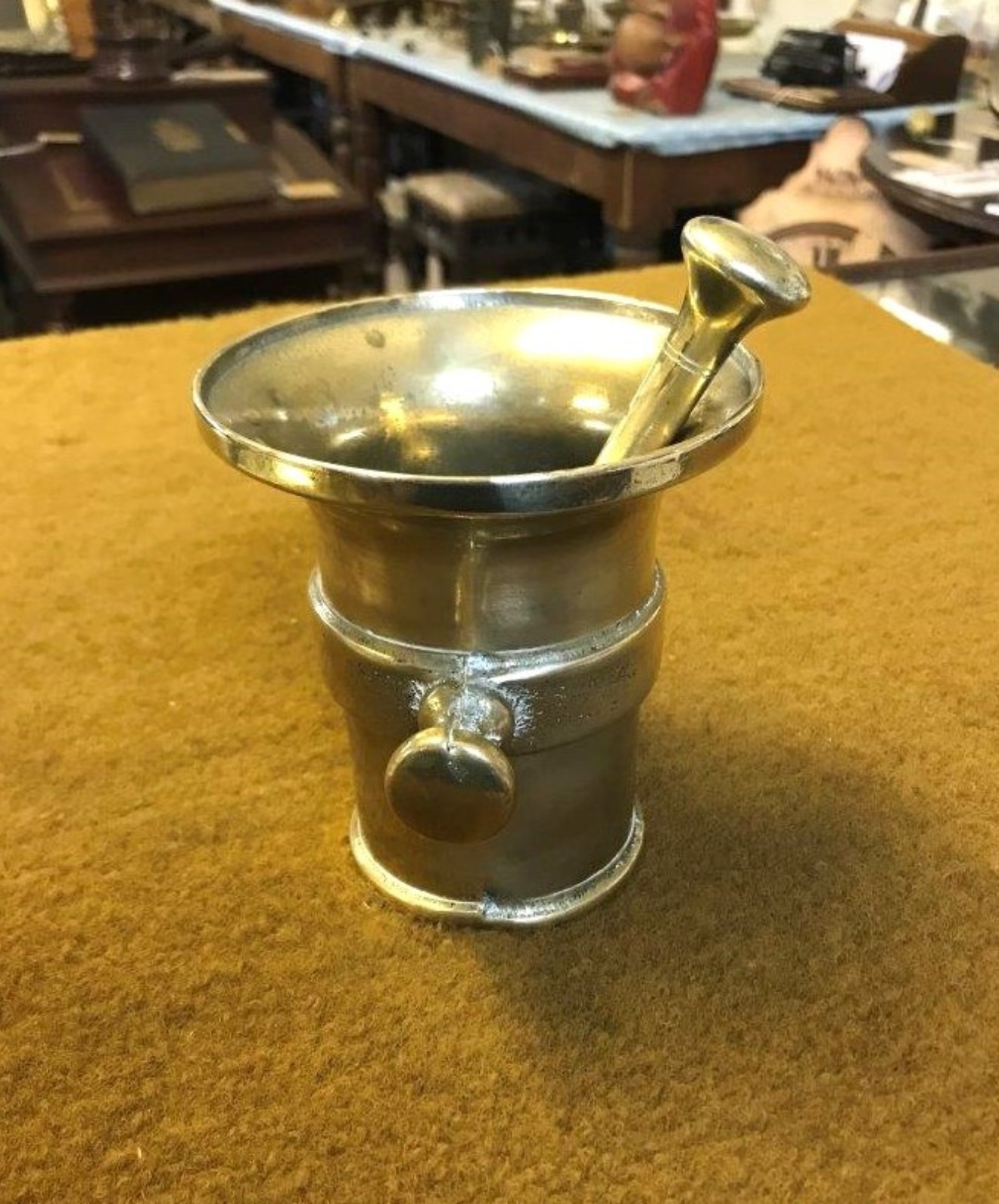 Vintage Brass Mortar and Pestle