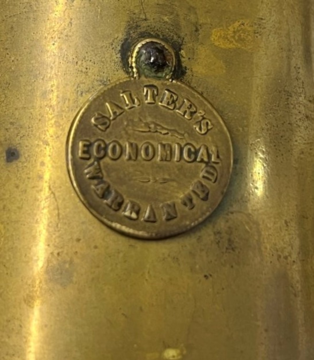 Antique Brass Spit Jack "Salter's Economical"