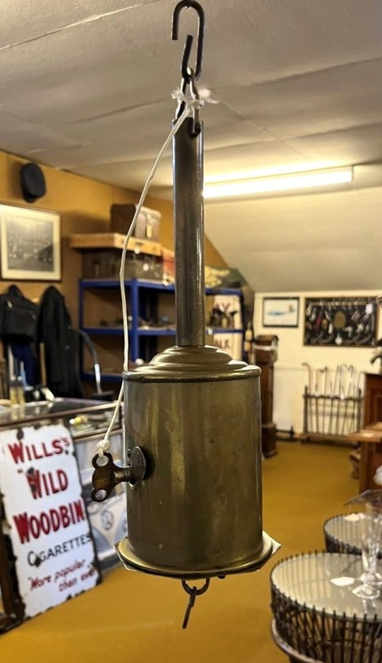 Antique Brass Spit Jack "Salter's Economical"
