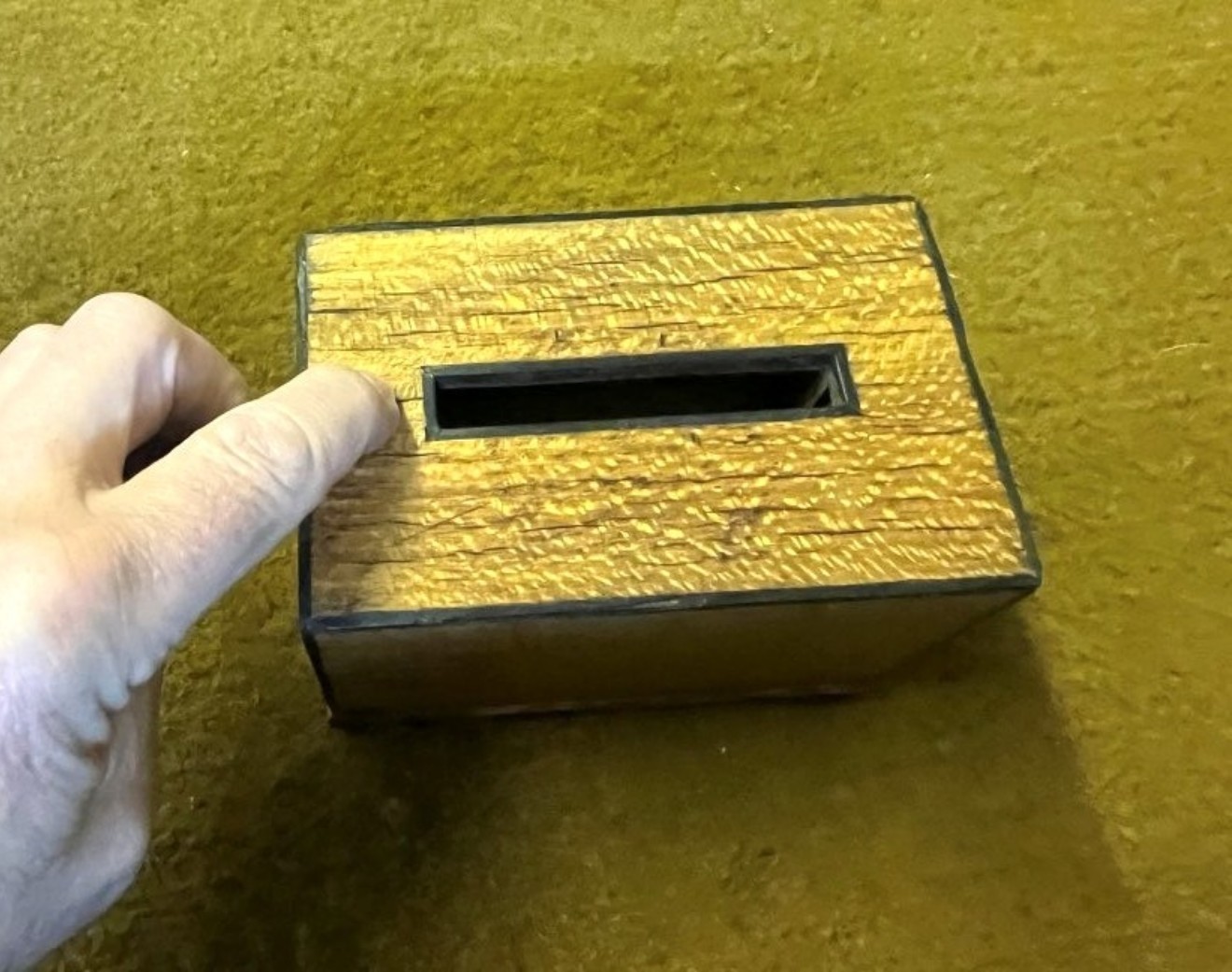 Art Deco Satinwood Spring Loaded Cigarette Dispenser
