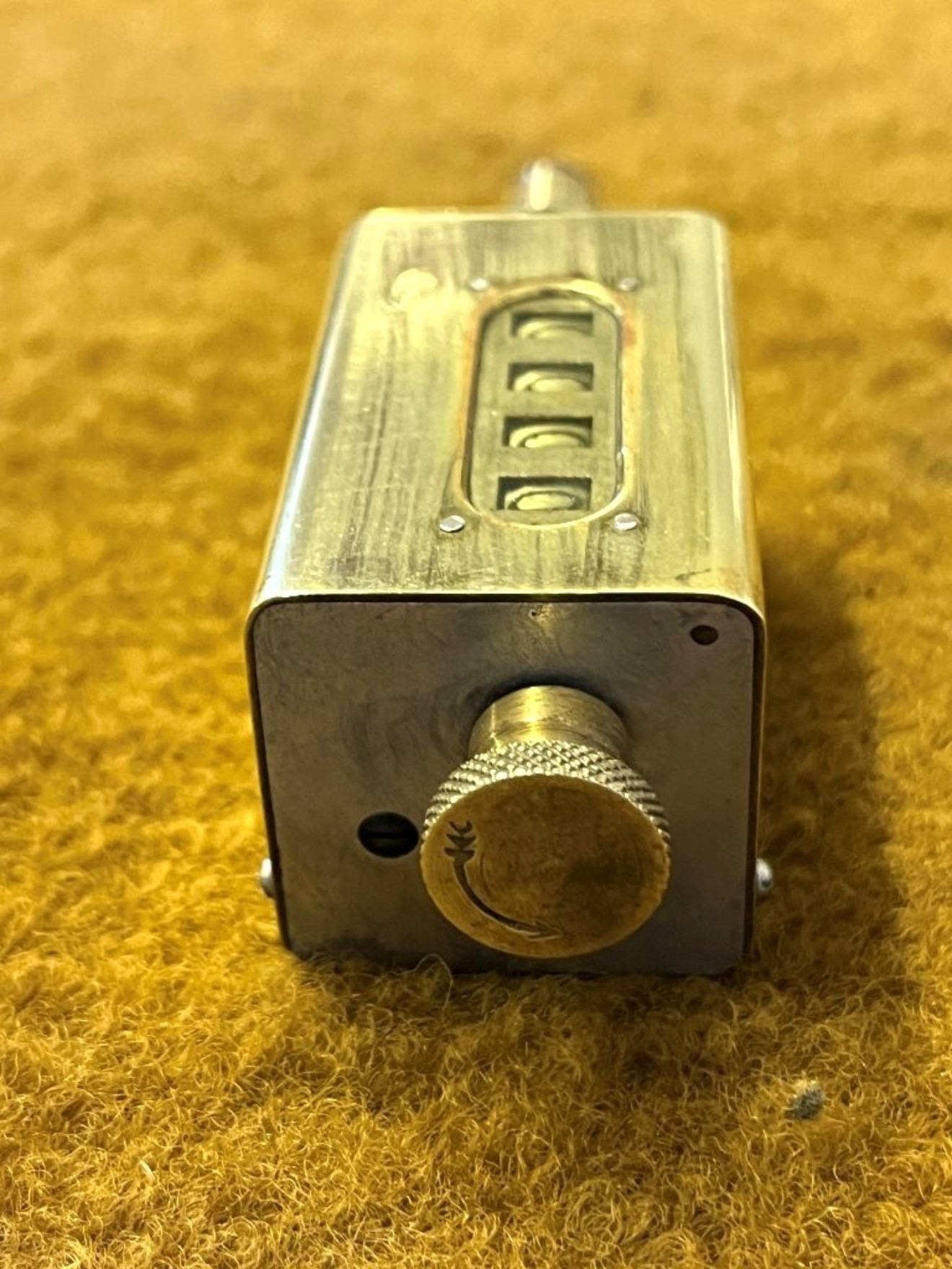 Vintage Hand Held Brass Tachometer