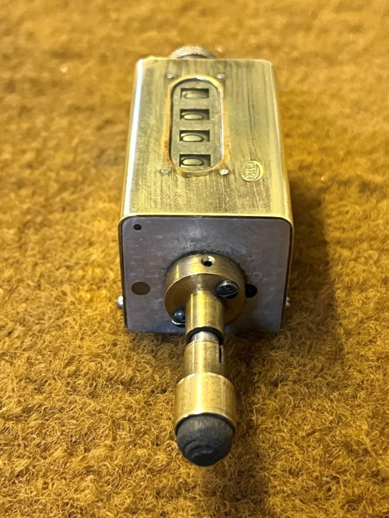 Vintage Hand Held Brass Tachometer
