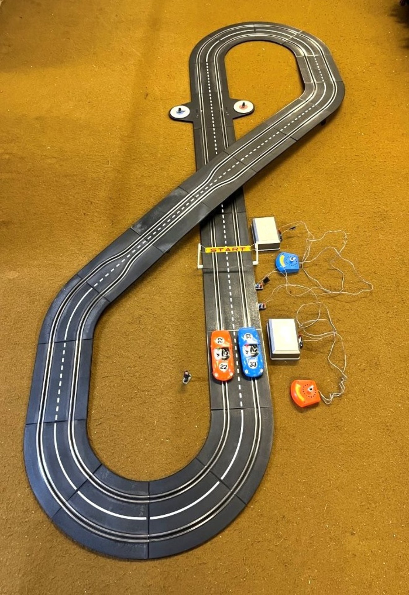 Vintage Speedking Slot Car Racing Set by Portland Toys Ltd