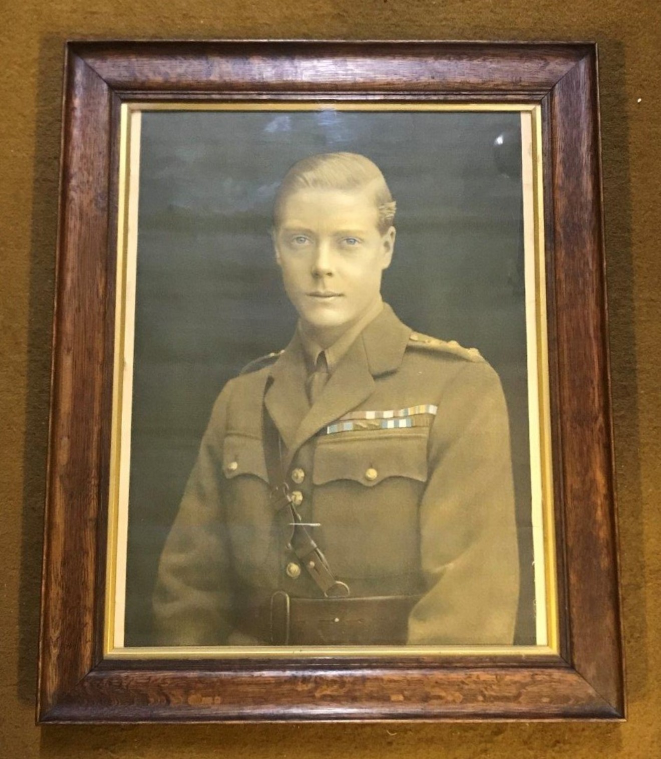 Antique Colour Poster Print of His Royal Highness The Prince of Wales (who became King Edward VIII)