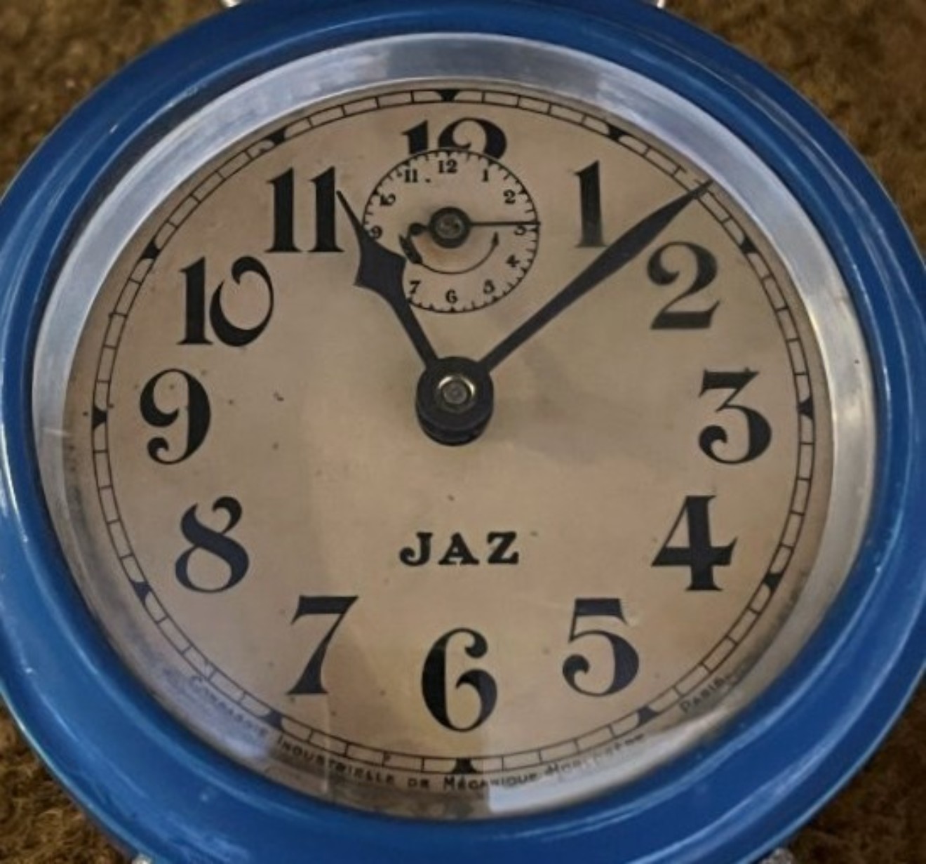 Vintage JAZ Art Deco French Alarm Clock