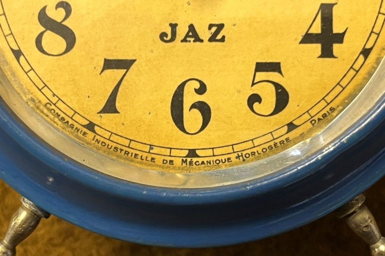 Vintage JAZ Art Deco French Alarm Clock