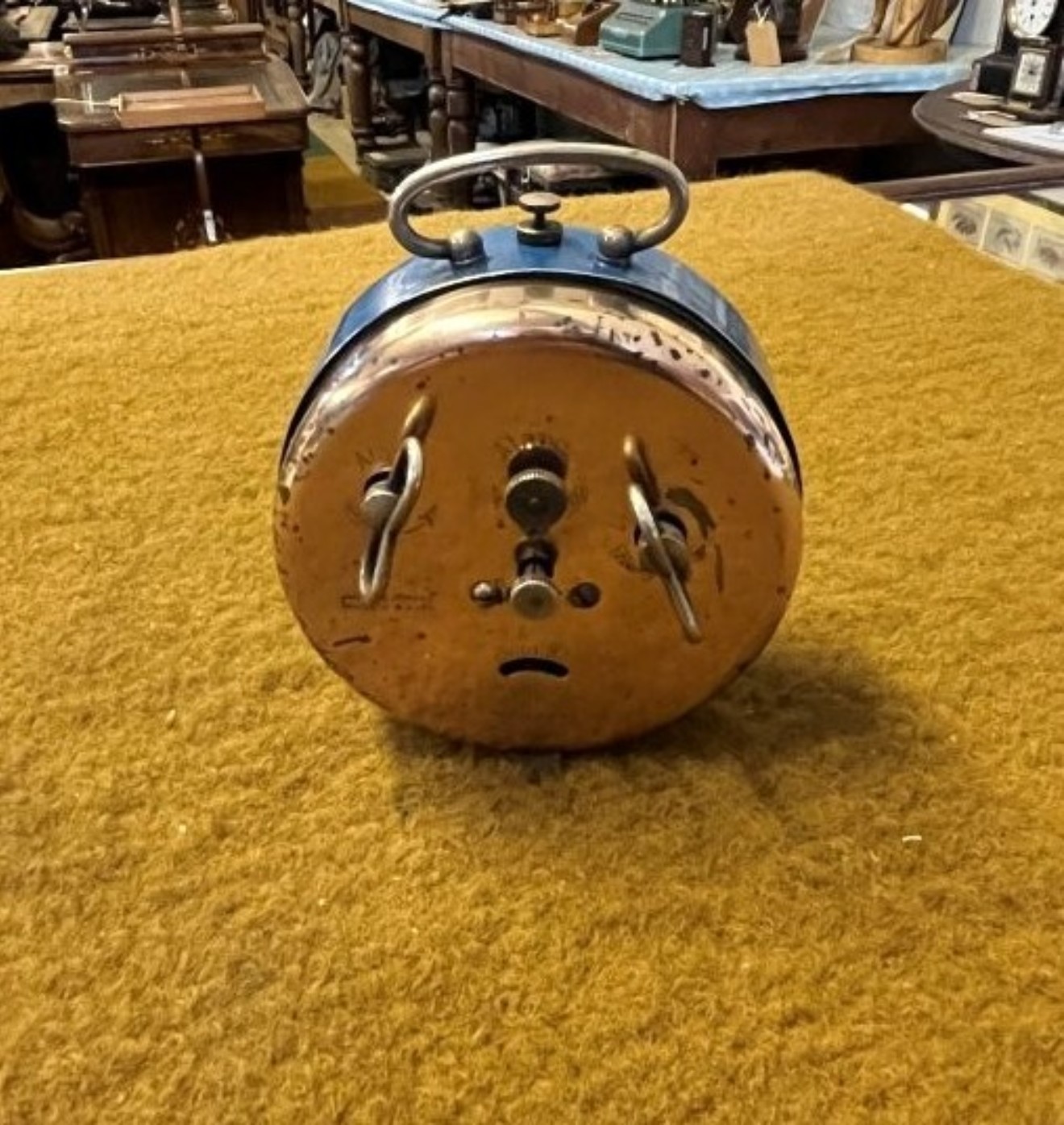 Vintage JAZ Art Deco French Alarm Clock