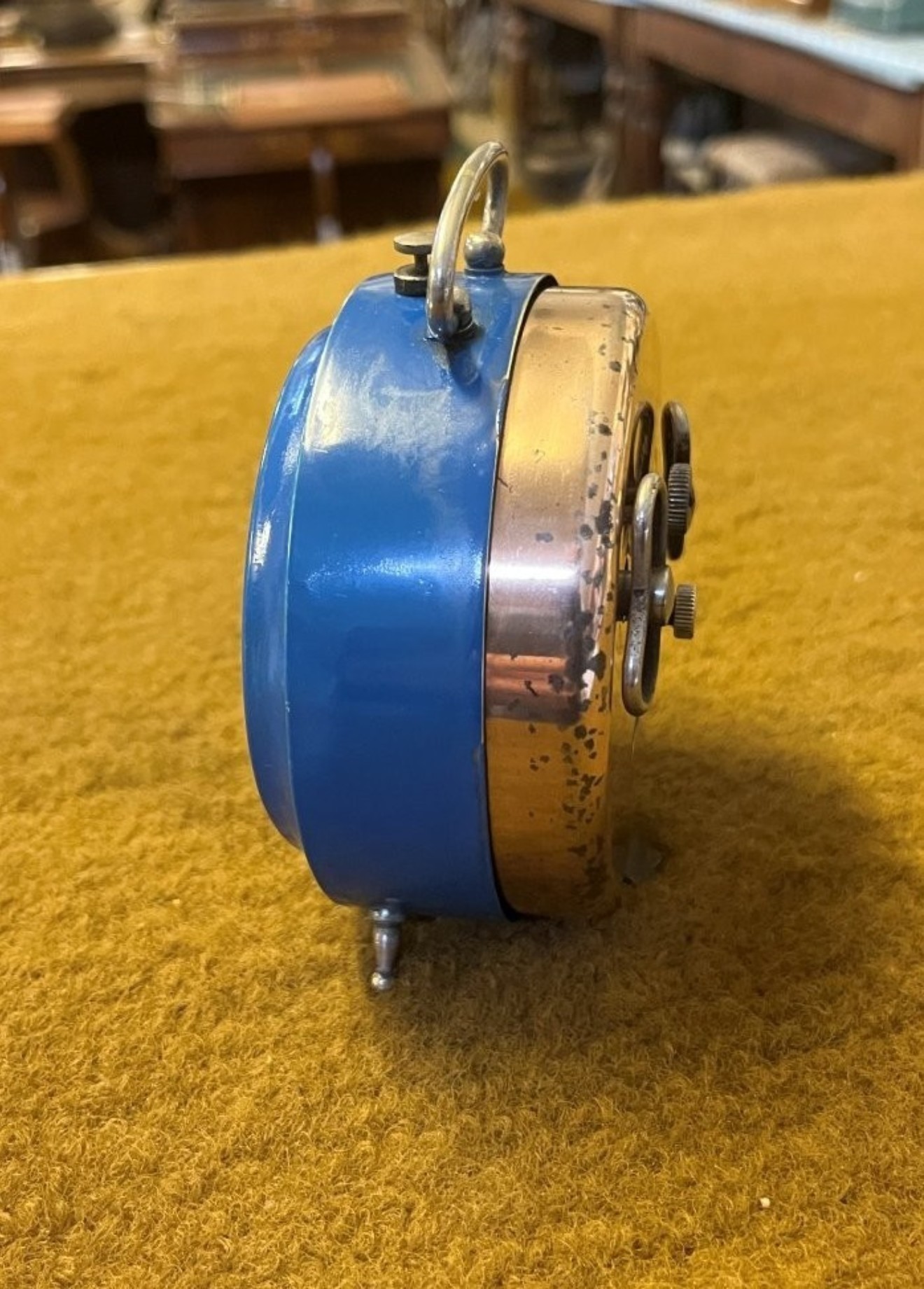 Vintage JAZ Art Deco French Alarm Clock
