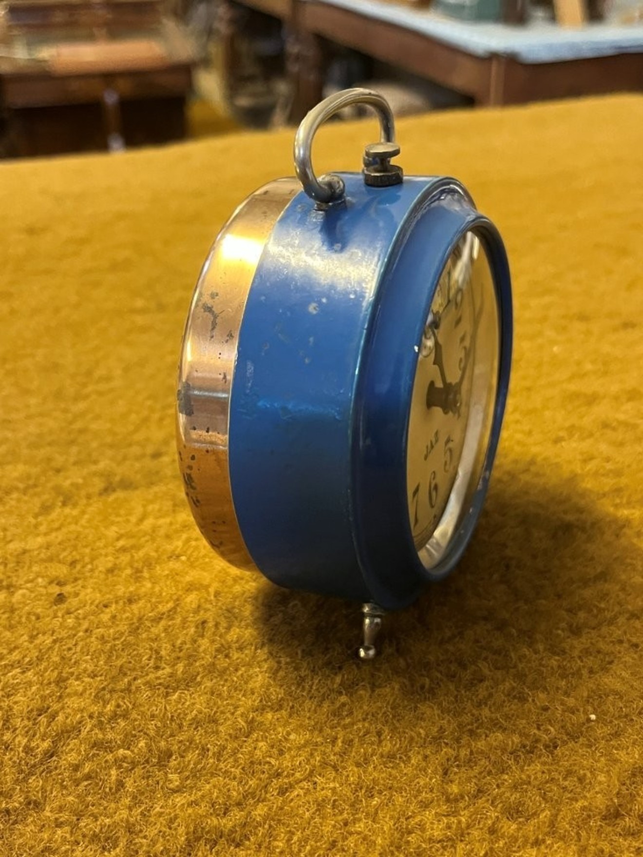 Vintage JAZ Art Deco French Alarm Clock