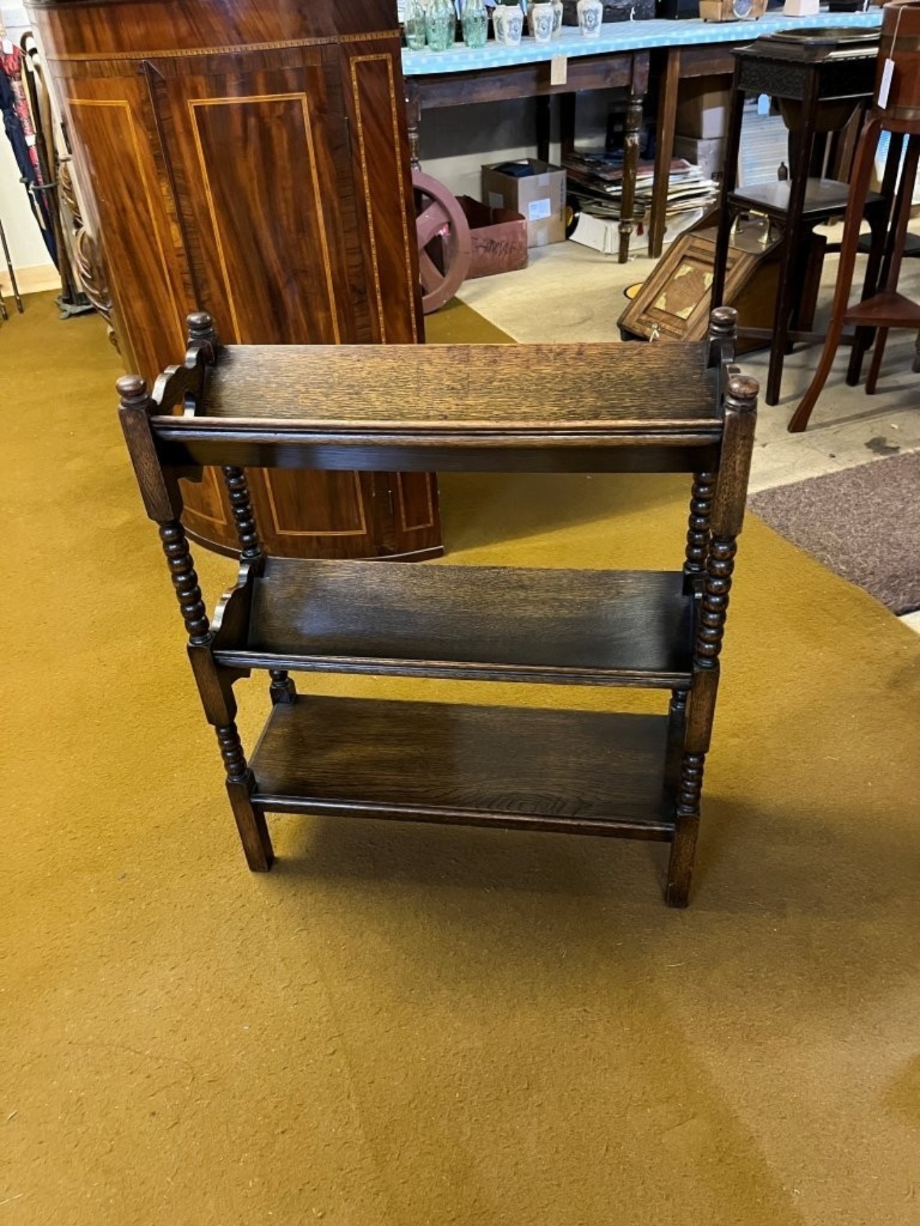 Arts & Crafts Open Front Book Trough