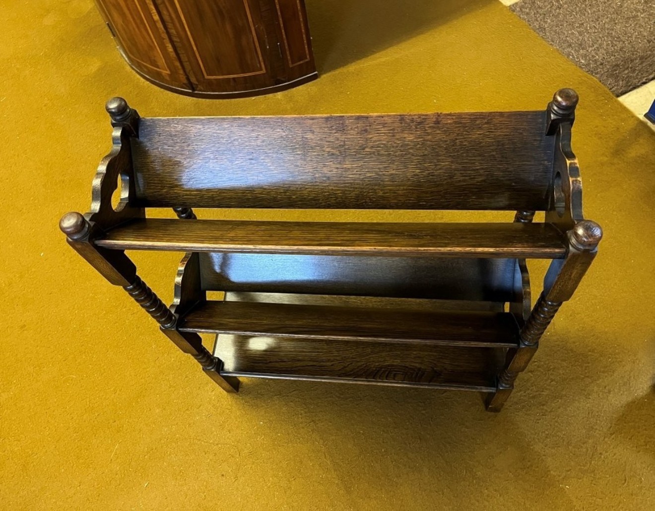 Arts & Crafts Open Front Book Trough
