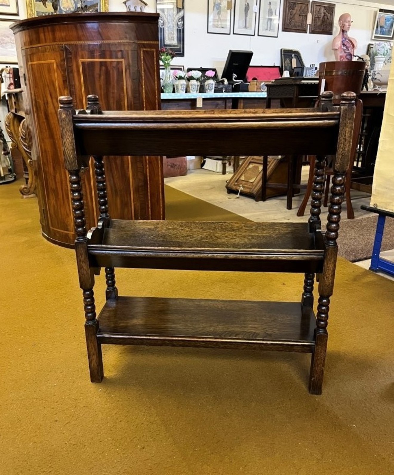 Arts & Crafts Open Front Book Trough