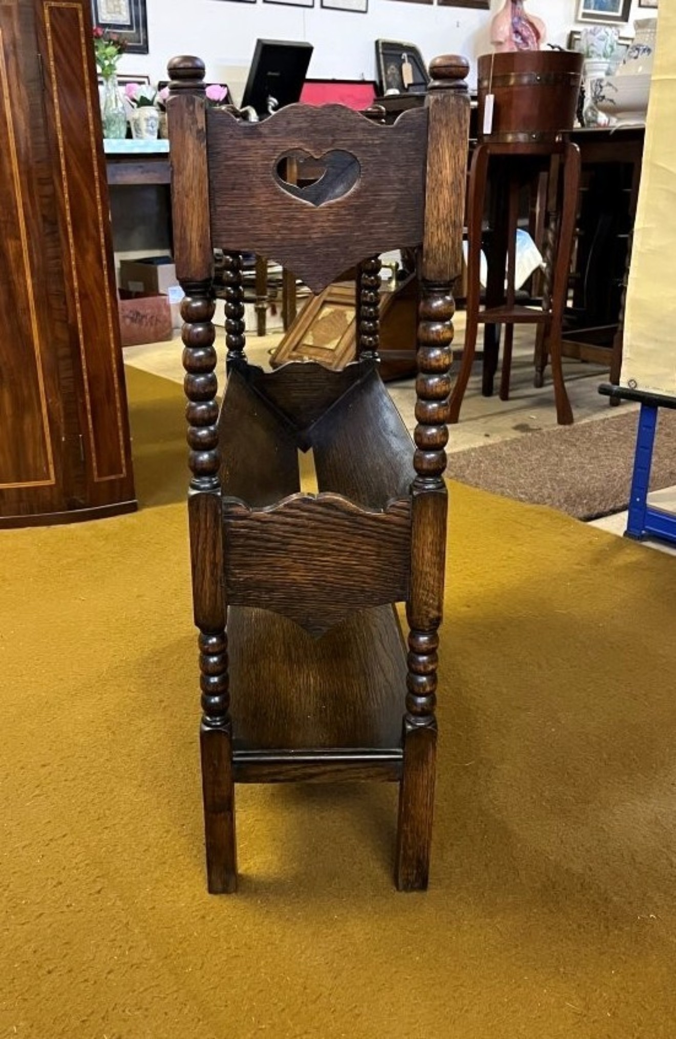 Arts & Crafts Open Front Book Trough